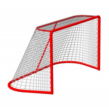 Купить Сетка хоккейная на ворота 1,22мх1,83мх0,5мх1,15м, нить 2,6 мм, безузловая в Аниве 