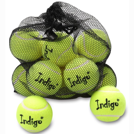 Купить Мяч для большого тенниса Indigo (12 шт в сетке) начальный уровень в Аниве 