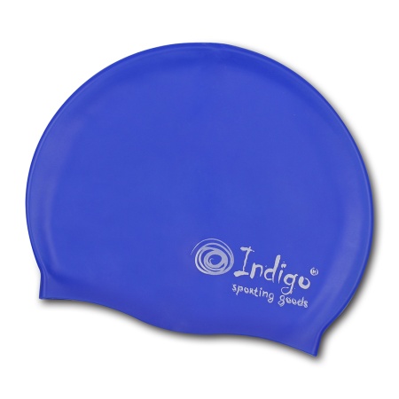 Купить Шапочка для плавания силиконовая Indigo однотонная  в Аниве 