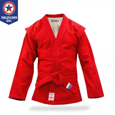 Купить Куртка для самбо "Атака" ВФС (подкладка, пояс)  р 36-48 в Аниве 