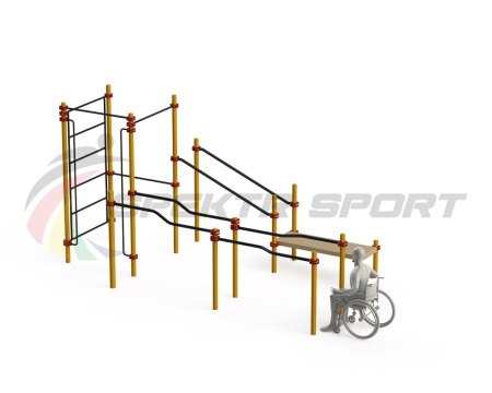 Купить Спортивный комплекс для инвалидов-колясочников WRK-D16_76mm в Аниве 