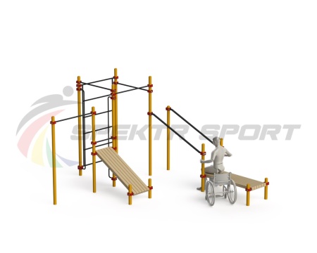 Купить Спортивный комплекс для инвалидов-колясочников WRK-D20_76mm в Аниве 